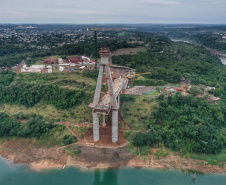 Visita técnica da comitiva formada por membros do Ministério da Infraestrutura, do Ministério da Economia e da Secretaria de Infraestrutura e Logística  e da Nova Ferroeste em Foz do Iguaçu  -  Foz do Iguaçu, 24/06/2021  -  Foto: Alessandro Vieira/AEN