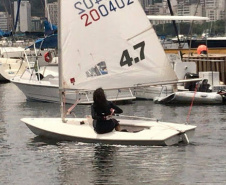 Bolsa estadual do Geração Olímpica incentiva atletas a buscar níveis maiores em suas modalidades. Na foto, Vitória Pugsley atleta da Vela  -  Curitiba, 25/06/2021  -  Foto: Paraná Esporte