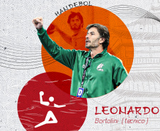 Leonardo Luís Tezelli Bortolini - técnico da seleção brasileira de handebol  -  Foto: Thiago Chas/Paraná Esporte