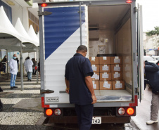 O medicamento já foi entregue para a Farmácia da 2ª Regional de Saúde, em Curitiba Para as demais regiões do Estado.
Foto:  Américo Antonio/SESA
