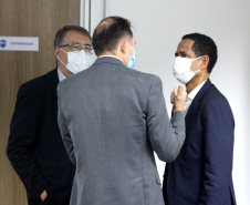 O Secretário da Segurança Pública do Paraná, Romulo Marinho Soares, juntamente com uma comitiva composta por representantes das forças de segurança do estado, esteve, nesta terça-feira (29/06), em São Paulo, para visitar as instalações das instituições de segurança pública do Estado  -  São Paulo, 29/06/2021  -  Foto: SESP-PR