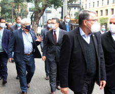 O Secretário da Segurança Pública do Paraná, Romulo Marinho Soares, juntamente com uma comitiva composta por representantes das forças de segurança do estado, esteve, nesta terça-feira (29/06), em São Paulo, para visitar as instalações das instituições de segurança pública do Estado  -  São Paulo, 29/06/2021  -  Foto: SESP-PR