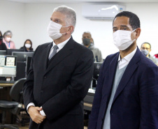 O Secretário da Segurança Pública do Paraná, Romulo Marinho Soares, juntamente com uma comitiva composta por representantes das forças de segurança do estado, esteve, nesta terça-feira (29/06), em São Paulo, para visitar as instalações das instituições de segurança pública do Estado  -  São Paulo, 29/06/2021  -  Foto: SESP-PR