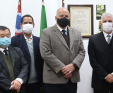 O Secretário da Segurança Pública do Paraná, Romulo Marinho Soares, juntamente com uma comitiva composta por representantes das forças de segurança do estado, esteve, nesta terça-feira (29/06), em São Paulo, para visitar as instalações das instituições de segurança pública do Estado  -  São Paulo, 29/06/2021  -  Foto: SESP-PR