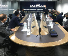 O Secretário da Segurança Pública do Paraná, Romulo Marinho Soares, juntamente com uma comitiva composta por representantes das forças de segurança do estado, esteve, nesta terça-feira (29/06), em São Paulo, para visitar as instalações das instituições de segurança pública do Estado  -  São Paulo, 29/06/2021  -  Foto: SESP-PR