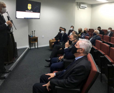 O Secretário da Segurança Pública do Paraná, Romulo Marinho Soares, juntamente com uma comitiva composta por representantes das forças de segurança do estado, esteve, nesta terça-feira (29/06), em São Paulo, para visitar as instalações das instituições de segurança pública do Estado  -  São Paulo, 29/06/2021  -  Foto: SESP-PR