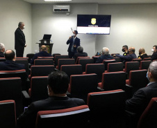 O Secretário da Segurança Pública do Paraná, Romulo Marinho Soares, juntamente com uma comitiva composta por representantes das forças de segurança do estado, esteve, nesta terça-feira (29/06), em São Paulo, para visitar as instalações das instituições de segurança pública do Estado  -  São Paulo, 29/06/2021  -  Foto: SESP-PR