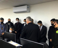 O Secretário da Segurança Pública do Paraná, Romulo Marinho Soares, juntamente com uma comitiva composta por representantes das forças de segurança do estado, esteve, nesta terça-feira (29/06), em São Paulo, para visitar as instalações das instituições de segurança pública do Estado  -  São Paulo, 29/06/2021  -  Foto: SESP-PR