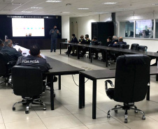 O Secretário da Segurança Pública do Paraná, Romulo Marinho Soares, juntamente com uma comitiva composta por representantes das forças de segurança do estado, esteve, nesta terça-feira (29/06), em São Paulo, para visitar as instalações das instituições de segurança pública do Estado  -  São Paulo, 29/06/2021  -  Foto: SESP-PR
