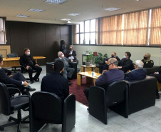 O Secretário da Segurança Pública do Paraná, Romulo Marinho Soares, juntamente com uma comitiva composta por representantes das forças de segurança do estado, esteve, nesta terça-feira (29/06), em São Paulo, para visitar as instalações das instituições de segurança pública do Estado  -  São Paulo, 29/06/2021  -  Foto: SESP-PR