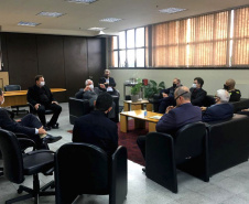 O Secretário da Segurança Pública do Paraná, Romulo Marinho Soares, juntamente com uma comitiva composta por representantes das forças de segurança do estado, esteve, nesta terça-feira (29/06), em São Paulo, para visitar as instalações das instituições de segurança pública do Estado  -  São Paulo, 29/06/2021  -  Foto: SESP-PR