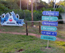 ARARUNA  -  O projeto Parques Urbanos do Paraná é o maior do Brasil, afirmou o secretário estadual do Desenvolvimento Sustentável e do Turismo, Márcio Nunes. Ele esteve nesta semana na região Noroeste para acompanhar as obras de quatro Parques Urbanos. São áreas de fundo de vale que serão recuperadas e reaproveitadas como espaços de lazer e turismo aos moradores, aliado à preservação ambiental.   -  02/07/2021  -  Foto: Divulgação SEDEST