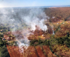 Nos primeiros quatro meses de 2021, o Corpo de Bombeiros do Paraná registrou 2.760 casos de incêndios em vegetação nativa ou plantação, 1.181 a menos que no primeiro quadrimestre de 2020, representando uma queda de 30%.  -  Curitiba, 05/07/2021  -  Foto: SESP-PR