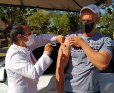 Paraná já aplicou mais de 6 milhões de vacinas contra Covid-19. Foto:SESA
