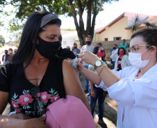 Três em cada quatro municípios vacinam a faixa dos 40 anos; 67 já venceram essa barreira. Foto:SESA