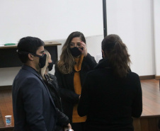 Integrantes do Ministério da Justiça fazem visita técnica na Polícia Científica do Paraná e discutem procedimentos sobre cadeia de custódia
Foto:SESP/PR