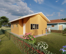 O Governo do Estado autorizou nesta semana o início da construção de 71 casas populares em Jardim Alegre, na região do Vale do Ivaí. As moradias serão financiadas pela Cohapar por meio do programa Casa Fácil Paraná para famílias com renda de um a seis salários mínimos. O empreendimento terá um prazo de execução de 18 meses deverá ser entregue até o fim de 2022. (Imagem: Cohapar) 