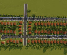 O Governo do Estado autorizou nesta semana o início da construção de 71 casas populares em Jardim Alegre, na região do Vale do Ivaí. As moradias serão financiadas pela Cohapar por meio do programa Casa Fácil Paraná para famílias com renda de um a seis salários mínimos. O empreendimento terá um prazo de execução de 18 meses deverá ser entregue até o fim de 2022. (Imagem: Cohapar) 