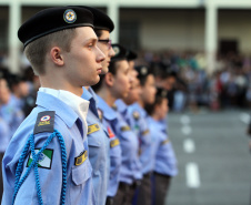 O Colégio da Polícia Militar de Curitiba (CPM) abriu as inscrições do processo classificatório para preencher 120 vagas para o 6º ano do Ensino Fundamental e 70 vagas para o 1º ano do Ensino Médio.  -  Curitiba, 09/07/2021  -  Foto: Soldado Guilherme Batalha