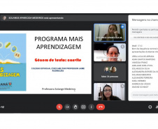 Dois mil professores da rede pública estadual participaram da formação para atuarem no Programa Mais Aprendizagem (PMA), que atende estudantes dos anos finais do Ensino Fundamental (6º ao 9º ano) e do Ensino Médio com necessidade de reforço.  -  Curitiba, 13/07/2021  -  Foto: SEED