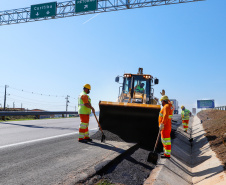 Novo viaduto melhora mobilidade na BR-277 e traz mais segurança a moradores de Campo Largo. A obra foi inaugurada oficialmente nesta quarta-feira (14) pelo governador Carlos Massa Ratinho Junior.  -  Curitiba, 14/07/2021  -  foto: Rodrigo Félix Leal