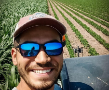 Thiago Bento é trainee nas Fazendas Layher, nos Estados Unidos