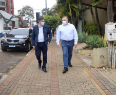 Secretário Ney Leprevost lança "Postos Avançados " das Agências do Trabalhador na região Sudoeste e prestigia formandos da "Carreta do Conhecimento" no Oeste  -  Curitiba, 15/07/2021  -  Foto: SEJUF