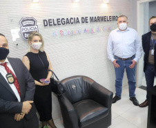 Secretário Ney Leprevost lança "Postos Avançados " das Agências do Trabalhador na região Sudoeste e prestigia formandos da "Carreta do Conhecimento" no Oeste  -  Curitiba, 15/07/2021  -  Foto: SEJUF