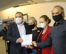 Secretário Ney Leprevost lança "Postos Avançados " das Agências do Trabalhador na região Sudoeste e prestigia formandos da "Carreta do Conhecimento" no Oeste  -  Curitiba, 15/07/2021  -  Foto: SEJUF