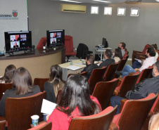 O Detran Paraná realizou nesta quinta-feira (15) a segunda audiência pública sobre o novo edital de credenciamento de clínicas médicas e psicológicas de trânsito. O edital está em fase de elaboração e o encontro serviu para orientações e troca de informações sobre as necessidades em relação aos serviços, e das clínicas para prestá-los.  -  Curitiba, 15/07/2021  -  Foto: Pamella Garcia Rosa / DetranPR