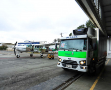Em seis meses entregando vacinas para todo o Paraná, aeronaves da Casa Militar somam onze dias em horas de voo
Foto: Jose Fernando Ogura