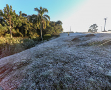 Paraná tem 16 cidades com temperaturas negativas; General Carneiro registrou -7,8ºC  Foto: Valdelino Pontes/AEN