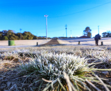 Paraná tem 16 cidades com temperaturas negativas; General Carneiro registrou -7,8ºC  Foto: Valdelino Pontes/AEN