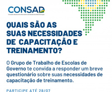 Pesquisa com servidores quer orientar novos programas de capacitação
