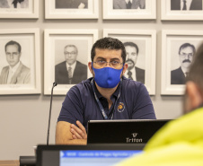 Com a promoção de workshops com prestadores de serviços portuários, equipe da Diretoria de Meio Ambiente da empresa pública visa aperfeiçoar os procedimentos para promover segurança ambiental, saúde e segurança no trabalho. -  Paranaguá, 22/07/2021  -  Foto: Claudio Neves/Portos do Paraná