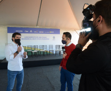 A cidade de Ponta Grossa vai receber mais 408 moradias em um novo bairro planejado por meio do programa Casa Verde e Amarela. O Residencial Bem Viver Uvaranas, que conta com a participação do Governo do Estado, foi idealizado pela construtora Pacaembu e receberá R$ 60 milhões de investimentos do FGTS, financiados pela Caixa Econômica. -  (Foto: Guilherme Santos/Cohapar)