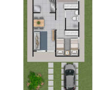 Residencial Bem Viver - Uvaranas  -  Ponta Grossa  - Foto: Imagens do projeto: Construtora Pacaembu