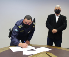Segurança Pública e prefeituras de Toledo e Irati assinam termo de cooperação para compartilhamento de dados
Foto: SESP PR