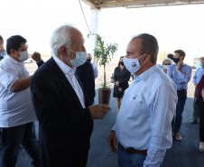 O governador do Paraná em exercício, Darci Piana, visita a Cooperativa Agroindustrial Lar neste domingo (25), no Complexo Industrial de Bom Jesus, que acaba de concluir a primeira etapa das obras.   Foto:  Ari Dias/AEN