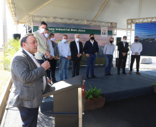 O governador do Paraná em exercício, Darci Piana, visita a Cooperativa Agroindustrial Lar neste domingo (25), no Complexo Industrial de Bom Jesus, que acaba de concluir a primeira etapa das obras.   Foto:  Ari Dias/AEN