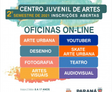 O Centro Juvenil de Artes Plásticas, CJAP, está com inscrições abertas para as oficinas regulares do segundo semestre. São, ao todo, 25 oficinas para crianças e adolescentes, entre 08 e 17 anos. Os encontros serão virtuais, pelo Google Meet.  -  Curitiba, 27/07/2021  -  Foto: CJAP