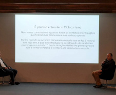 Evento debate sobre o desenvolvimento econômico por meio do cicloturismo  -  Curitiba, 27/07/2021  -  Foto: Invest Paraná