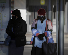29/07/2021 - Imagens frio em Curitiba
Foto Gilson Abreu/AEN