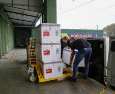 27/07/2021 - Nova remessa de vacinas contra o covid.
Foto Gilson Abreu/AEN