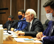 Vice-governador Darci Piana durante reunião com a Controladoria Geral do Estado (CGE), para Intensificar a prevenção à corrupção e manter a integridade de cada órgão do Governo do Estado.  -  Curitiba, 27/07/2021  -  foto: José Fernando Ogura/AEN