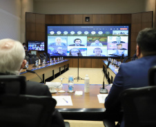 Vice-governador Darci Piana durante reunião com a Controladoria Geral do Estado (CGE), para Intensificar a prevenção à corrupção e manter a integridade de cada órgão do Governo do Estado.  -  Curitiba, 27/07/2021  -  foto: José Fernando Ogura/AEN