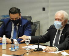 Vice-governador Darci Piana durante reunião com a Controladoria Geral do Estado (CGE), para Intensificar a prevenção à corrupção e manter a integridade de cada órgão do Governo do Estado.  -  Curitiba, 27/07/2021  -  foto: José Fernando Ogura/AEN