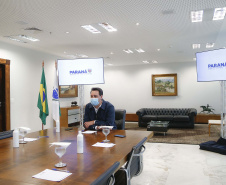 O governador Carlos Massa Ratinho Junior reforçou nesta terça-feira (27) o compromisso do Estado em atender a população paranaense, especialmente a parcela mais vulnerável, durante a massa de ar polar prevista para atingir a Região Sul nos próximos dias. Foto: Jonathan Campos/AEN