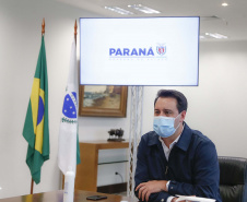 O governador Carlos Massa Ratinho Junior reforçou nesta terça-feira (27) o compromisso do Estado em atender a população paranaense, especialmente a parcela mais vulnerável, durante a massa de ar polar prevista para atingir a Região Sul nos próximos dias. Foto: Jonathan Campos/AEN