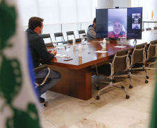 O governador Carlos Massa Ratinho Junior reforçou nesta terça-feira (27) o compromisso do Estado em atender a população paranaense, especialmente a parcela mais vulnerável, durante a massa de ar polar prevista para atingir a Região Sul nos próximos dias. Foto: Jonathan Campos/AEN